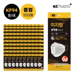 [이지팜] KF94 흰색 중형 100매